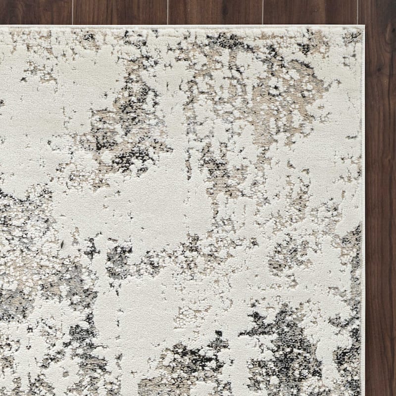 High-Low Sarra Rug - 2'7" x 10'0" - Beige/Ivory