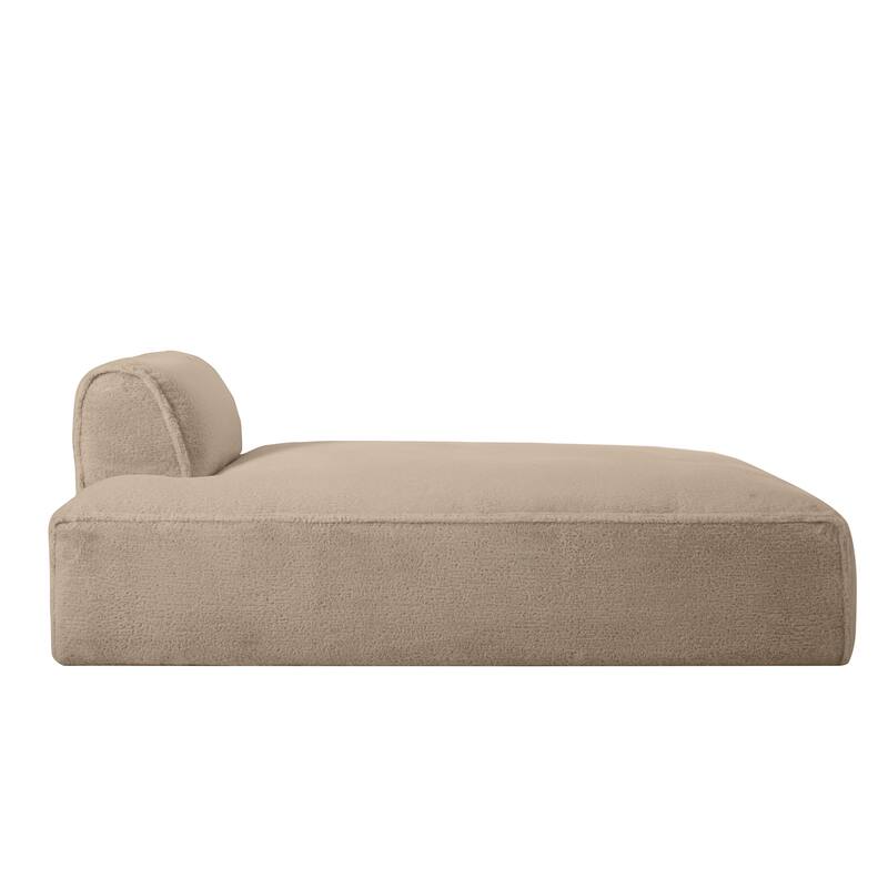 72" Oversized Modular Sofa Bed, Compressed, Foam-Filled, No Assembly, Khaki, Living Room, Elderly & Baby Friendly