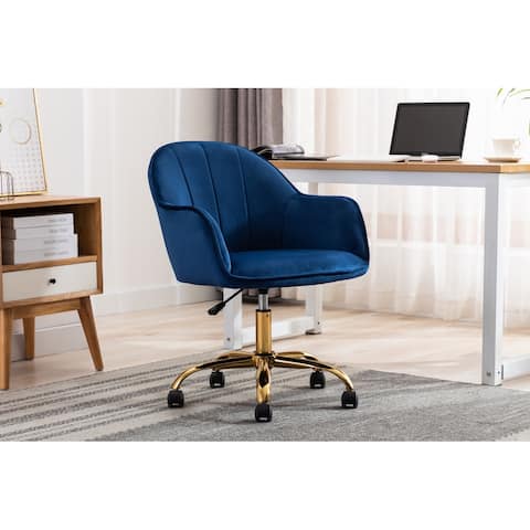 Porthos Home Xenos Swivel Velvet Office Task Chair