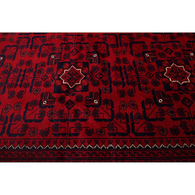 ECARPETGALLERY Hand-knotted Finest Khal Mohammadi Red Wool Rug - 6'7 x 9'7