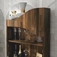 preview thumbnail 6 of 10, DH BASIC Urban Light Hickory 2-Open Shelf Mini Bar by Denhour