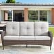 preview thumbnail 34 of 68, Outdoor Swivel Rocker Chairs with Sofa Table