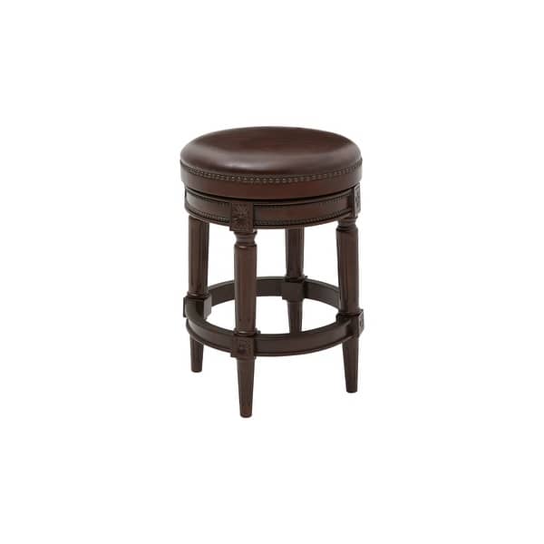 NewRidge Home Backless Chapman Counter Height Stool Distressed Walnut