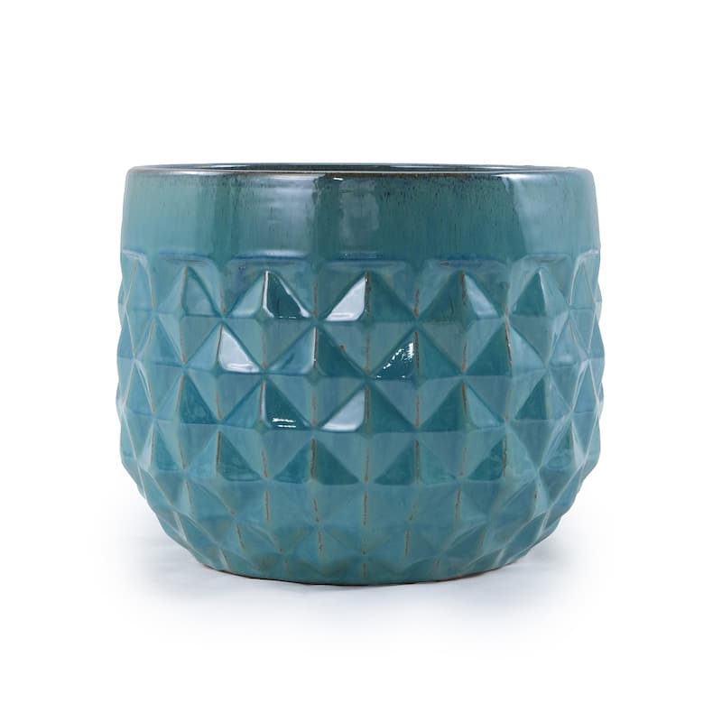 Minimalist Striped Planter Collection Thick-Grade Ceramic Pots Set of 3