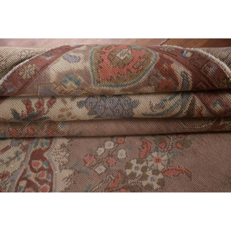 Tabriz Persian Vintage Area Rug Handmade Floral Wool Carpet - 6'4" x 9'11"
