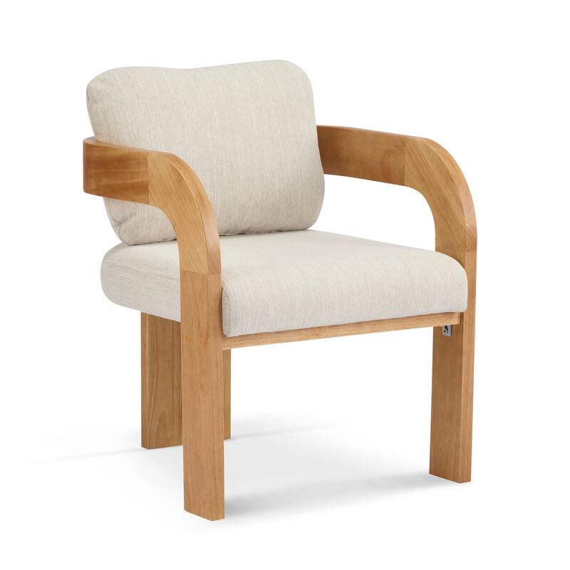 Christopher Knight Home - Seraphina Rubber Wood Dining Chair with Pillow Back(Set of 2)