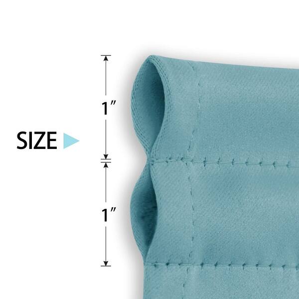 dimension image slide 8 of 13, Deconovo French Door Curtain with Rod Pocket and Tieback 1 Panel