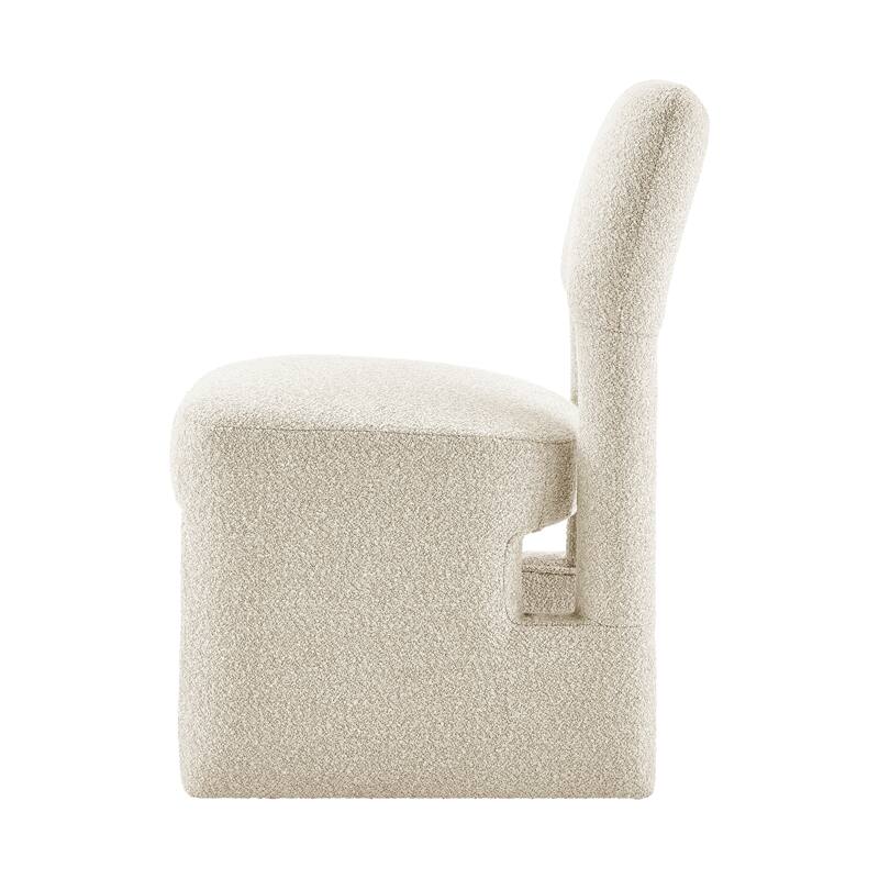 NPD Furniture Willa Boucle Dining Side Chair (Set of 2)