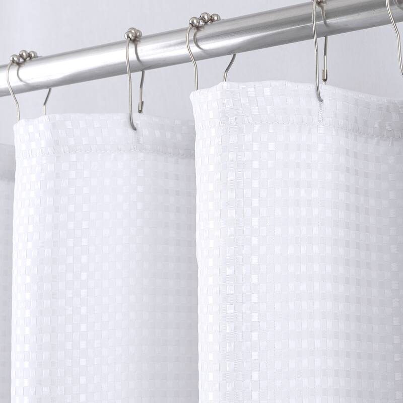 Bento Waffle Jacquard Shower Curtain