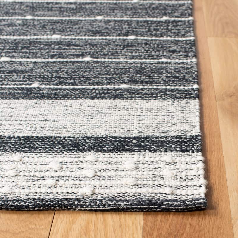 SAFAVIEH Handmade Striped Kilim Shandra Modern Cotton Rug -