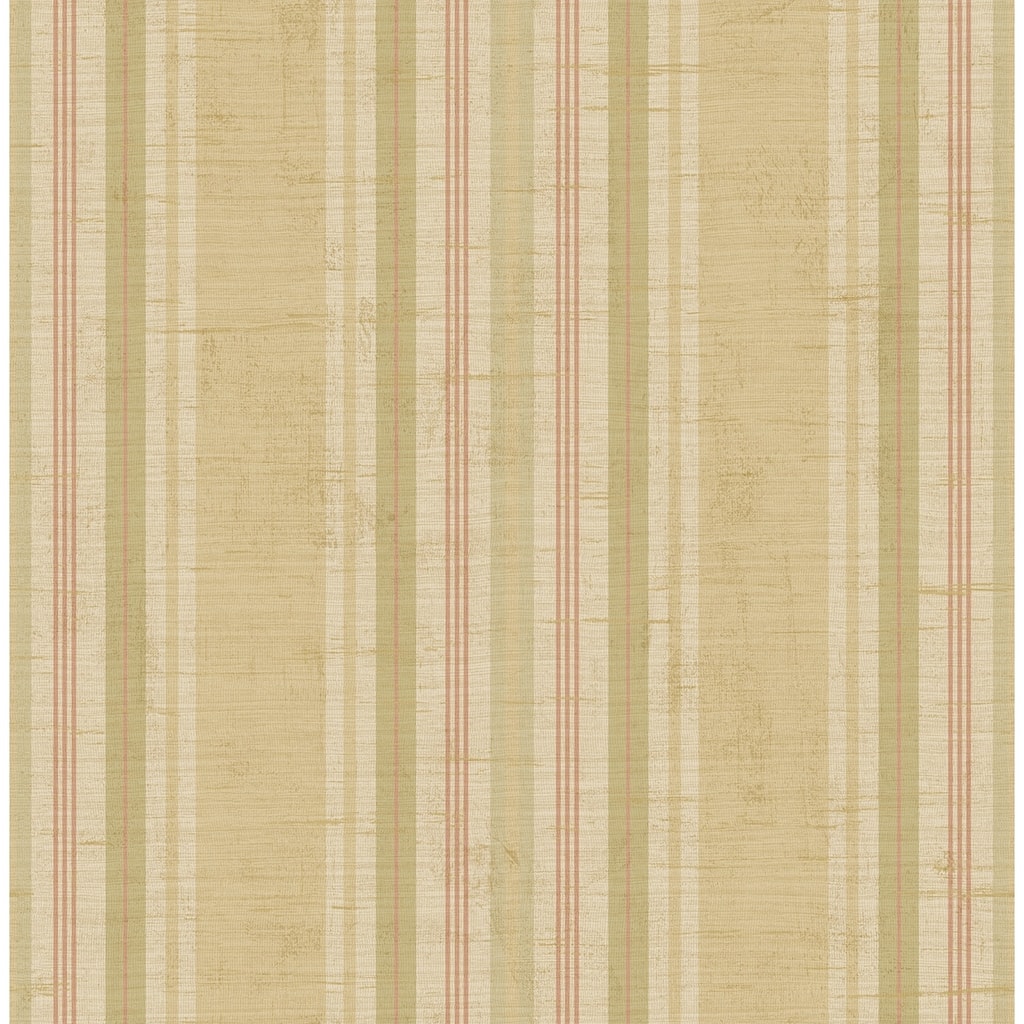 Seabrook Designs Noelle Linen Stripe Unpasted Wallpaper