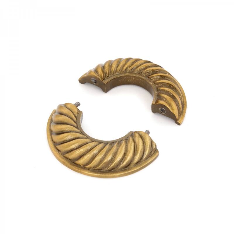 Aluminum Radiator Flange Le Cruller Style Gold Finish 1" (IPS) 1.38" ID - 3.13" OD Renovators Supply