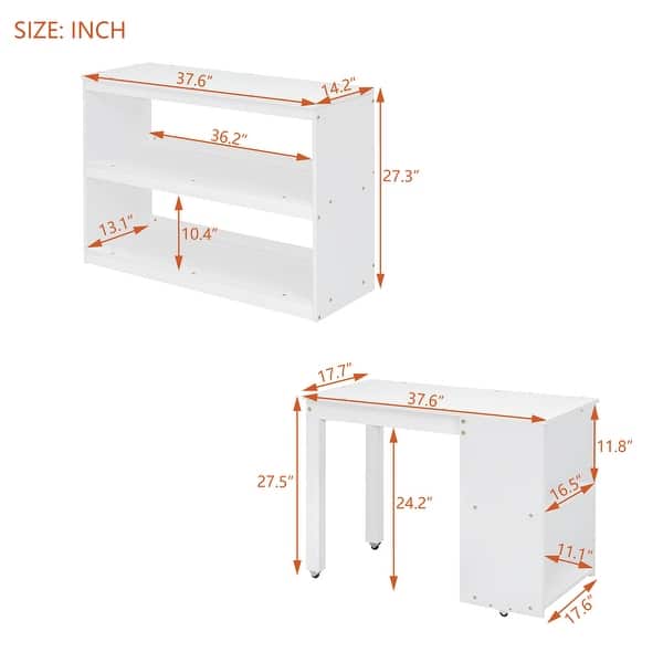 dimension image slide 0 of 6, Twin Loft Bed with Desk, Drawers & Storage Stairs