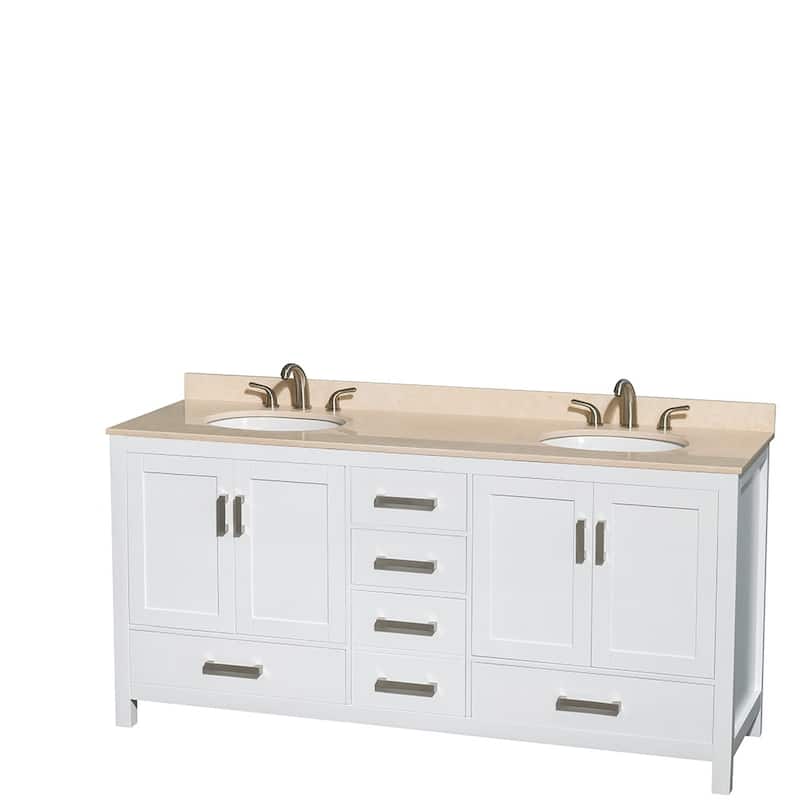 Wyndham Collection WCS141472DUNOMXX Sheffield 72" Free Standing Double