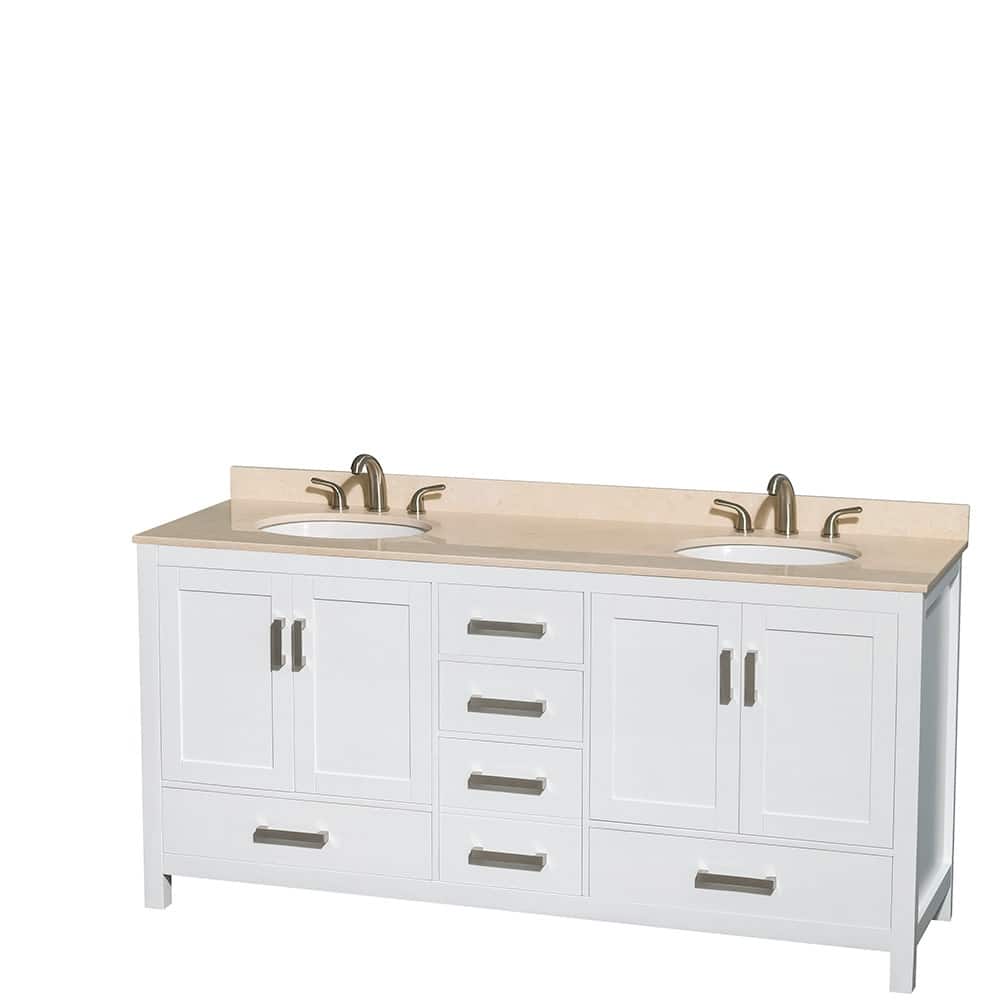 Wyndham Collection WCS141472DUNOMXX Sheffield 72" Free Standing Double