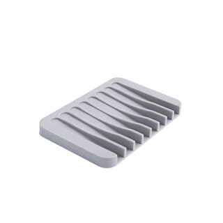 Kenney Freestanding Silicone Soap Dish - Gray - 4.5" L x 3" W