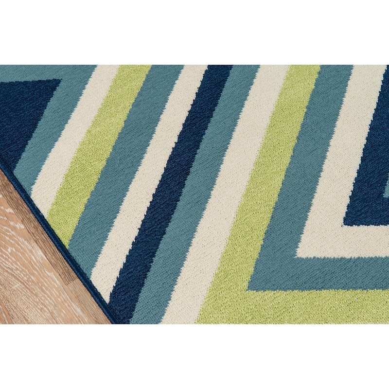 Momeni Baja Zig-Zag Easy Care Indoor Outdoor Area Rug