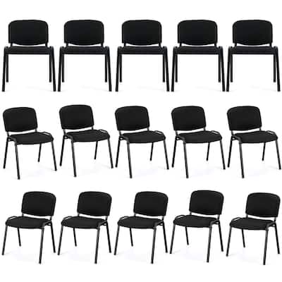 Costway Set of 15 Office Guest Chair Stackable Reception Chair Waiting - See Details