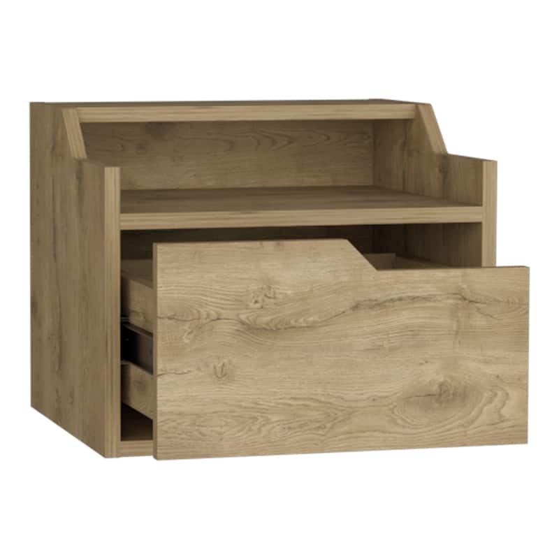 Floating Nightstand Chester, Bedroom, Light Gray,High quality and durable