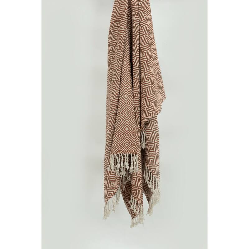 Rizzy Home Boho Geometric Throw Blanket