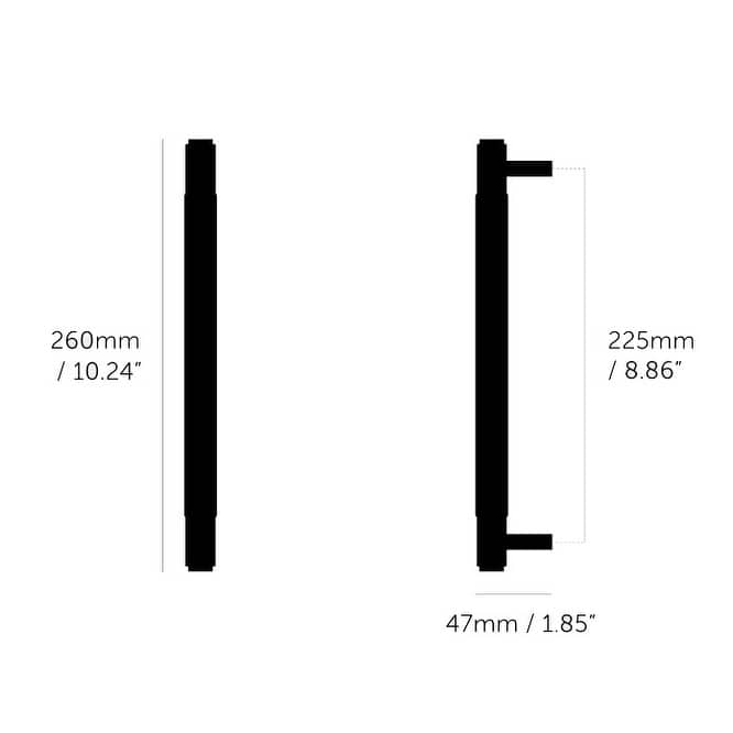 Buster + Punch UPB-054575 Cross 8-7/8" Center to Center Luxury - Brass