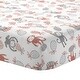 preview thumbnail 4 of 4, Lambs & Ivy Calypso Pink/Gray Koala, Elephant & Monkey Nursery 4-Piece Baby Crib Bedding Set