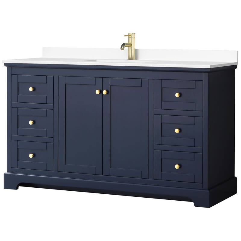 Wyndham Collection Avery 60" Free Standing Single Basin Vanity Set