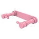 preview thumbnail 23 of 27, Allied Brass Traditional Style Rollerless Toilet Tissue Holder Pink