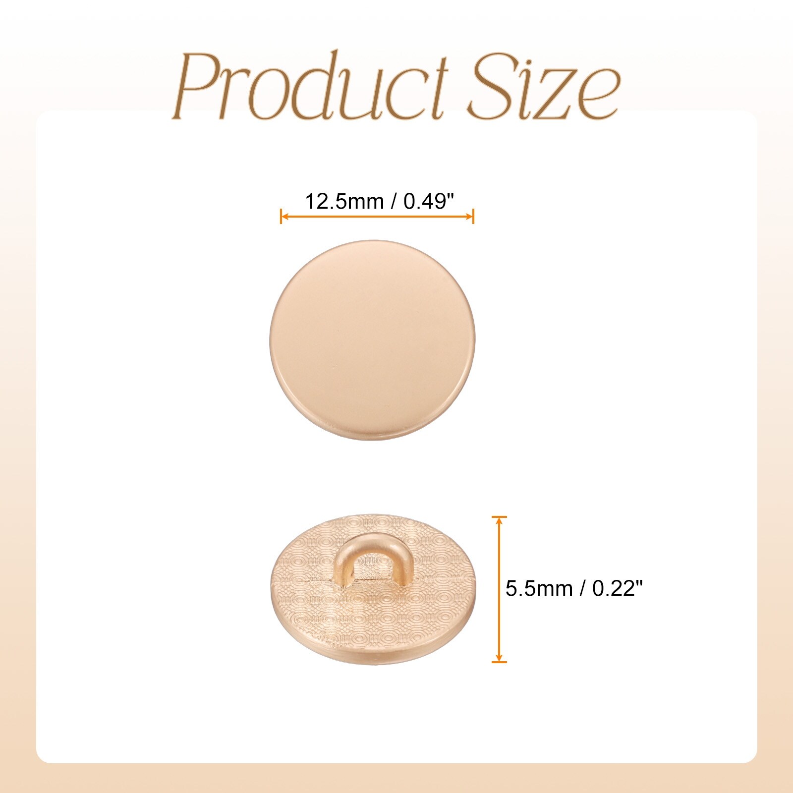 Metal Round Buttons Zinc Alloy Shank Flat Sewing Button Craft Replacement Buttons for Clothing Decoration DIY Accessories