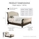 preview thumbnail 2 of 9, Furniture of America Brev Rustic Beige Button Tufted Fabric Sleigh Bed