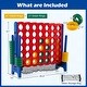 preview thumbnail 31 of 45, Costway Jumbo 4-to-Score 4 in A Row Board Game Set Outdoor Indoor Kids