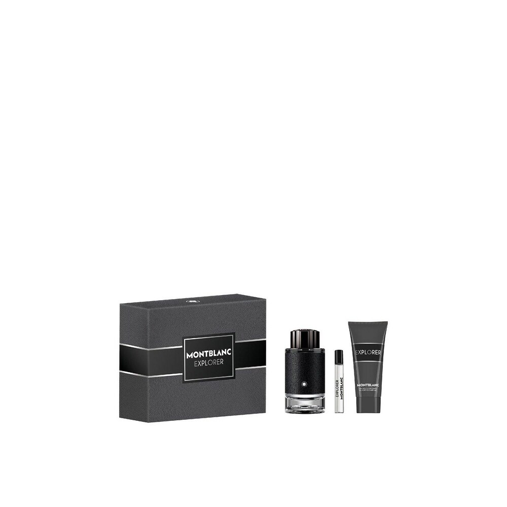 MONTBLANC Explorer Gift Set for Men, Includes: 3.3 Oz & Mini EDP