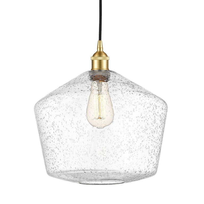 Innovations Lighting 616-1P-14-12 Cindyrella Pendant Cindyrella 12" - Satin Gold / Seedy
