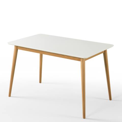 Priage by ZINUS 47" White Wood Dining Table