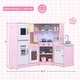 preview thumbnail 3 of 8, Gymax Kids Corner Kitchen Playset Wooden Pretend Play Toy w/ Microwave