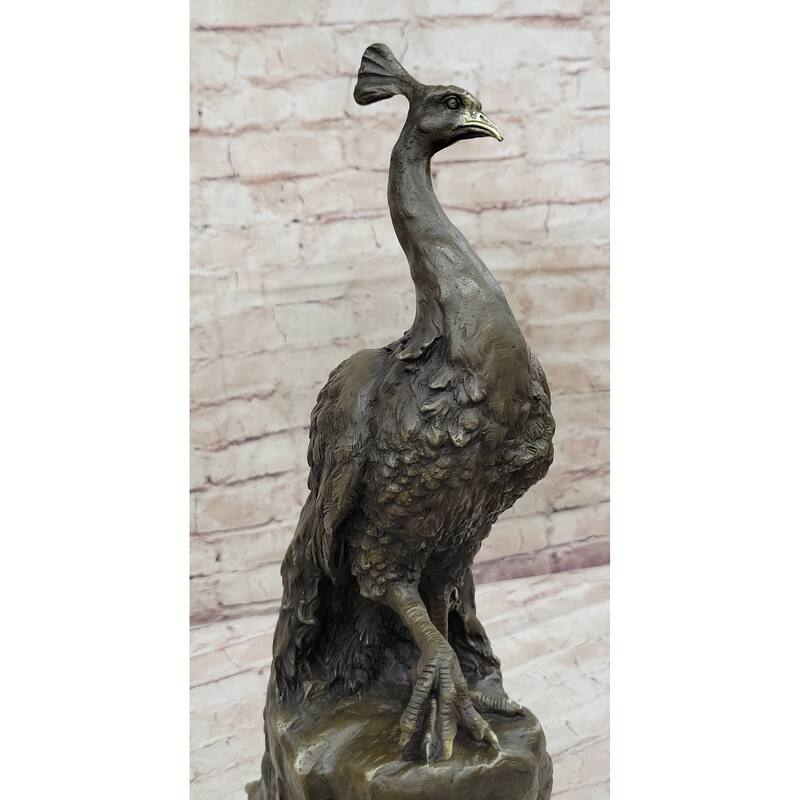 Hand Made Original Milo Pea Bronze Sculpture Bird Statue Figurine Figure