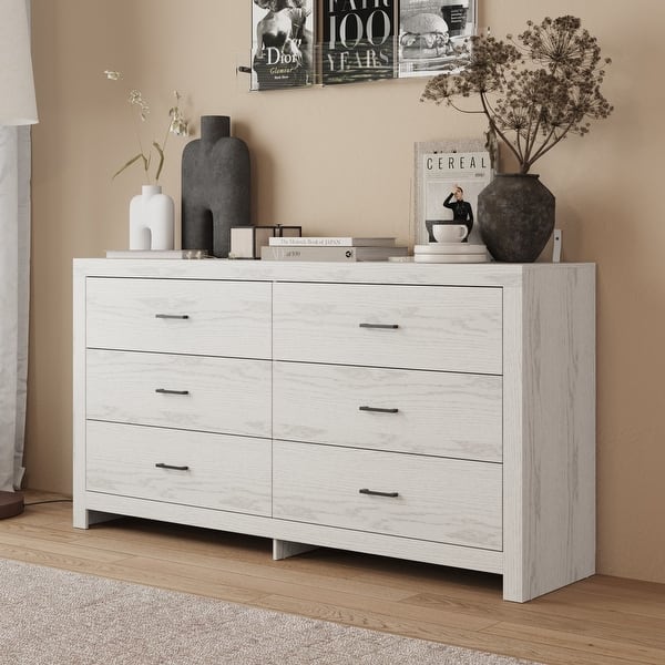 dresser drawers under $100 Furniway 63" Mid-Century Modern for Bedroom, 9 Drawer Wide Chest of with Wood Legs, Large Storage Bedroom Dresser, Walnut : Home & Kitchen dressing table and TV stand Modern 6-Drawer Dresser - Stylish