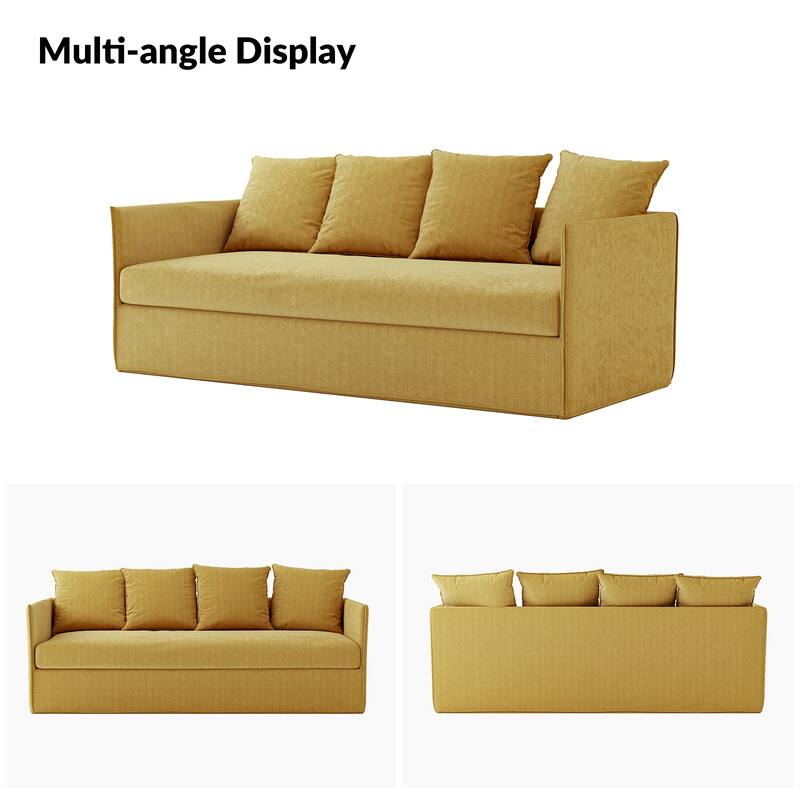 Gottfried 80" Slipcovered Sofa with Two Slipcovers by HULALA HOME