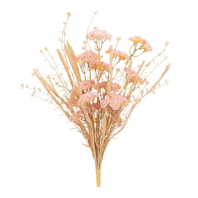 Blush Floral Grass Bush (Set of 2) - Pink, Beige