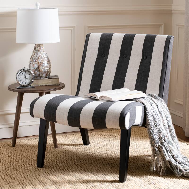 SAFAVIEH Sibille Mid-Century Forest Green Chair - 25.2" x 29.9" x 30.7" - 25Wx30Dx31H