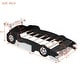 preview thumbnail 8 of 12, Black Pine Wood Race Car Platform Bed with Rear Wing and Front Spoiler - Easy Assembly