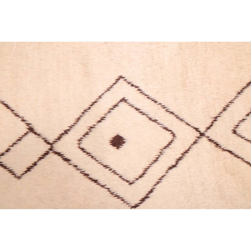 ECARPETGALLERY Hand-knotted Pak Finest Marrakesh Cream Wool Rug - 5'0 x 6'3