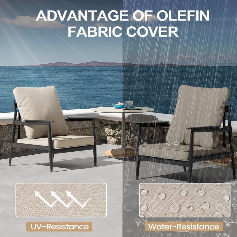 VredHom Outdoor Deep Seat Chair Cushion Set