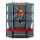 preview thumbnail 1 of 8, Gymax 55'' Mini Trampoline for Kids w/ Safety Enclosure Net & Seamless Blue - Kids
