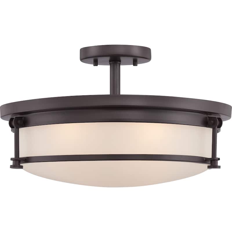 James Allan Sumner 4 Light Semi-Flush Ceiling Fixture - Western Bronze