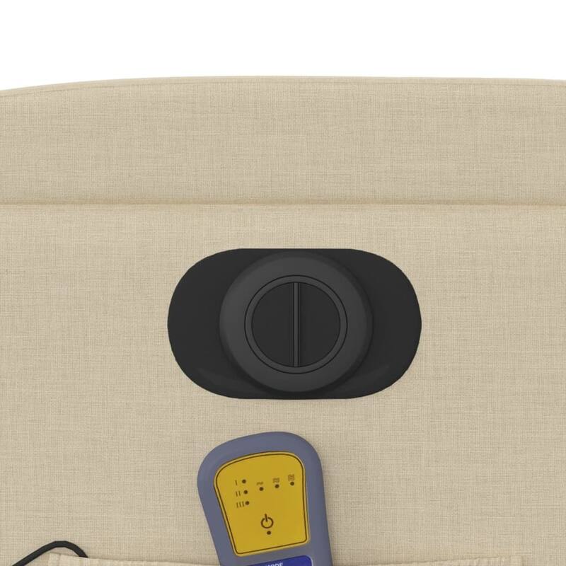 vidaXL Stand up Massage Recliner Chair Light Gray Fabric