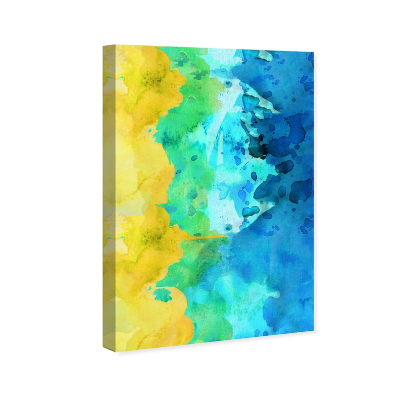 Wynwood Studio Canvas Abstract Thousand Words Blue and Modern & Contemporary Wall Art Canvas Print