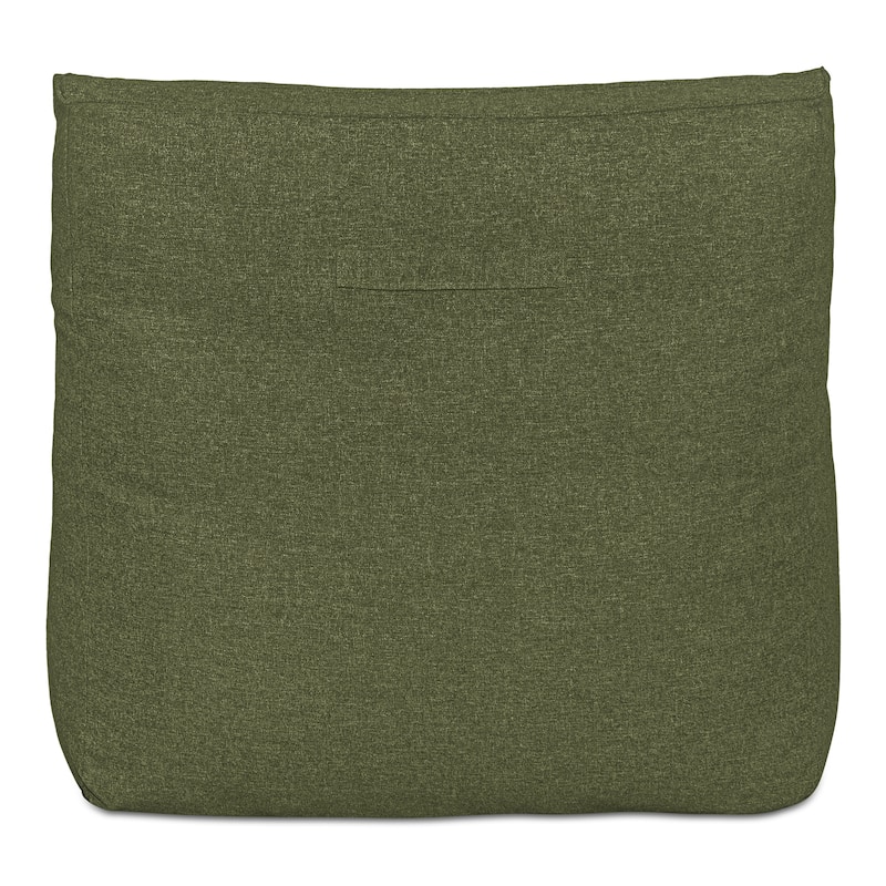 NADAAL STUDIOS Thalenor Chaise, Outdoor Beanbag-Inspired Polypropylene Seat with Polystyrene Beads, Green