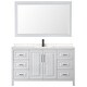 preview thumbnail 38 of 71, Daria 60 Inch Single Vanity, Cultured Marble Top, 58 Inch Mirror