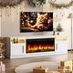 preview thumbnail 9 of 42, Bossin 70" Fireplace TV Stand with 36" Electric Fireplace, TV Stand for TVs Up to 80", 20 Colors LED Lights/Entertainment Center